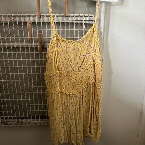 Yellow Floral Romper